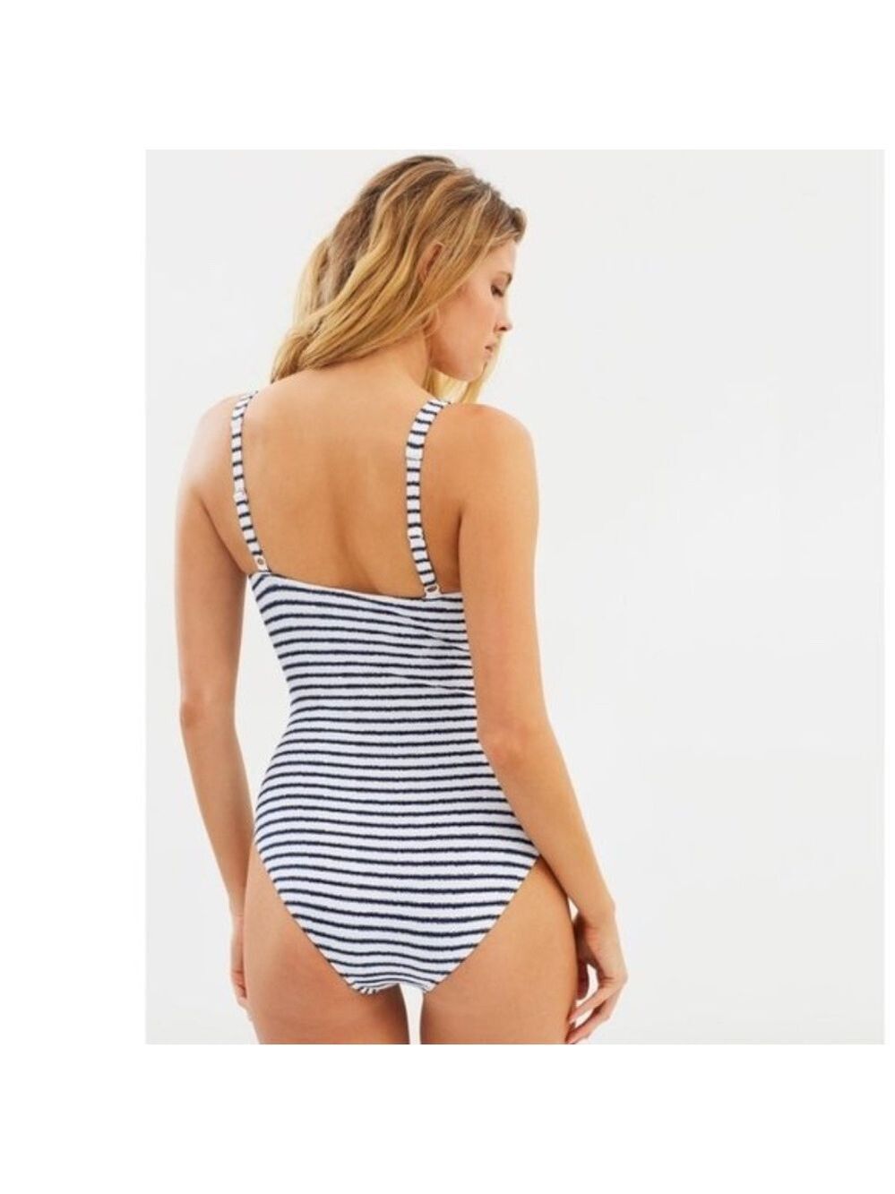 Niptuck Santorini Stripe Twist Front Multifit Swimsuit - Picture 2 of 8